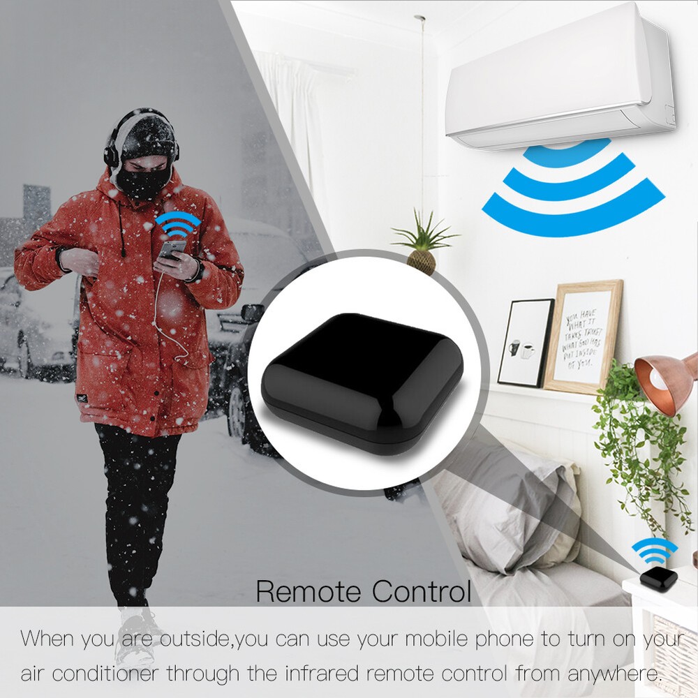 MOES WiFi RF IR Universal Smart Remote Controller Home Blaster Alexa Google APP