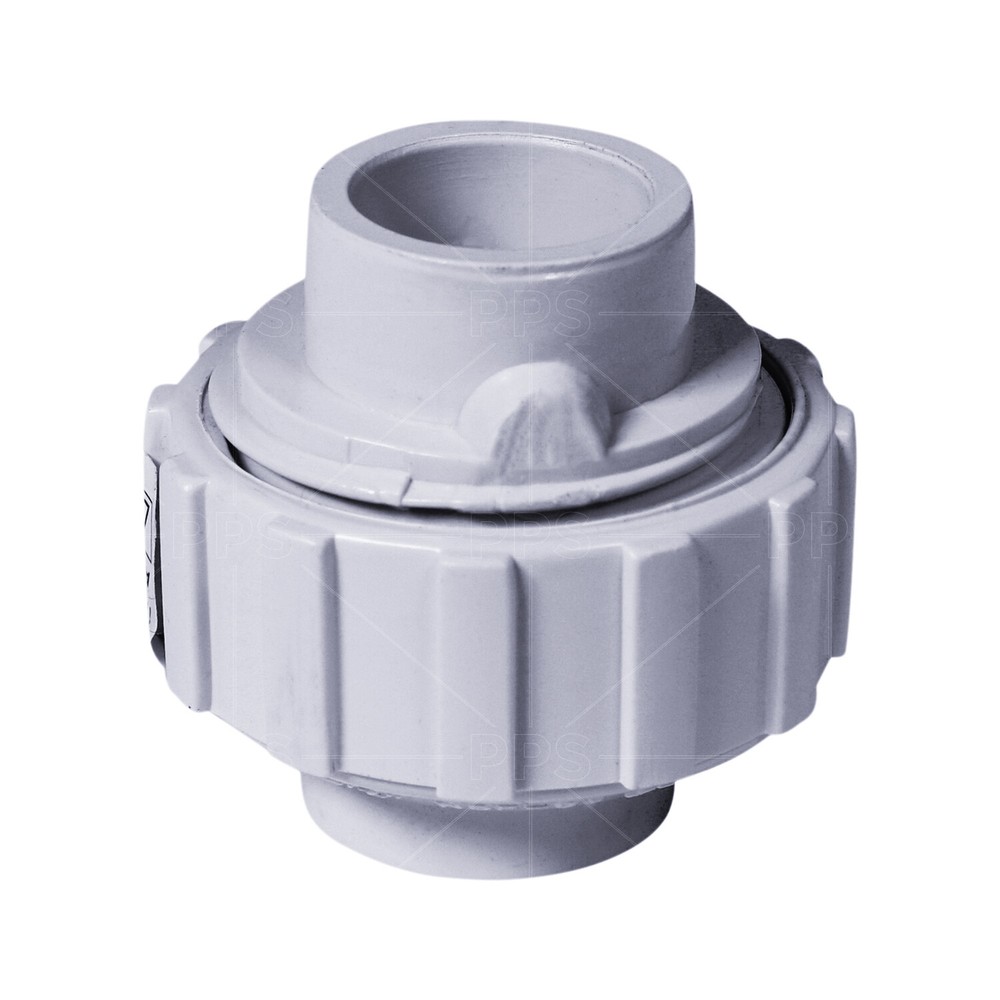 4Midline Valve PVC Union Coupling Pipe Fitting 1''-4'' Solvent Connections White