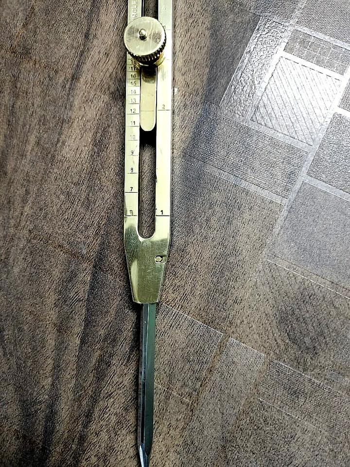 9 " Proportional Scale Divider Drawing Tool Professional Long Solid Brass & SS