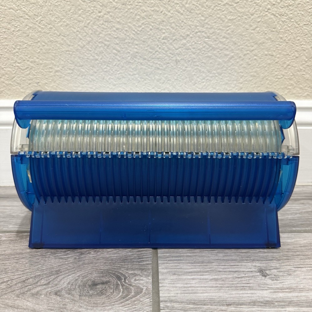 DiscGear DiscSelect 80 Disc Hard Shell CD DVD Game Holder Storage Case - BLUE