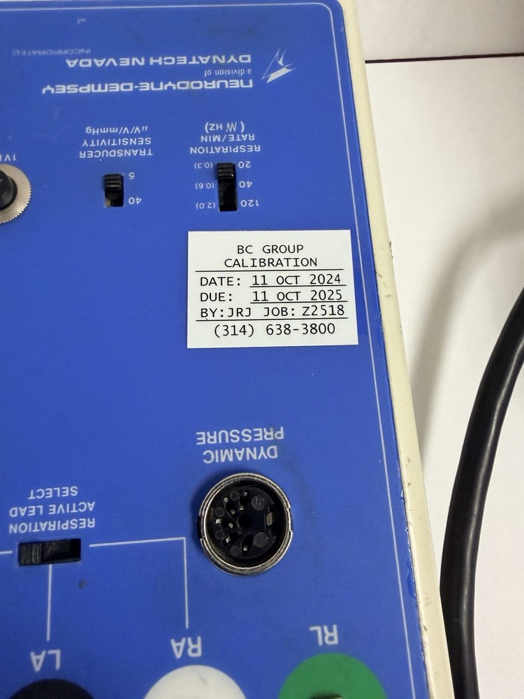 Dynatech Model 212B Patient Simulator: ECG Complex, Respiration, Blood Pressure
