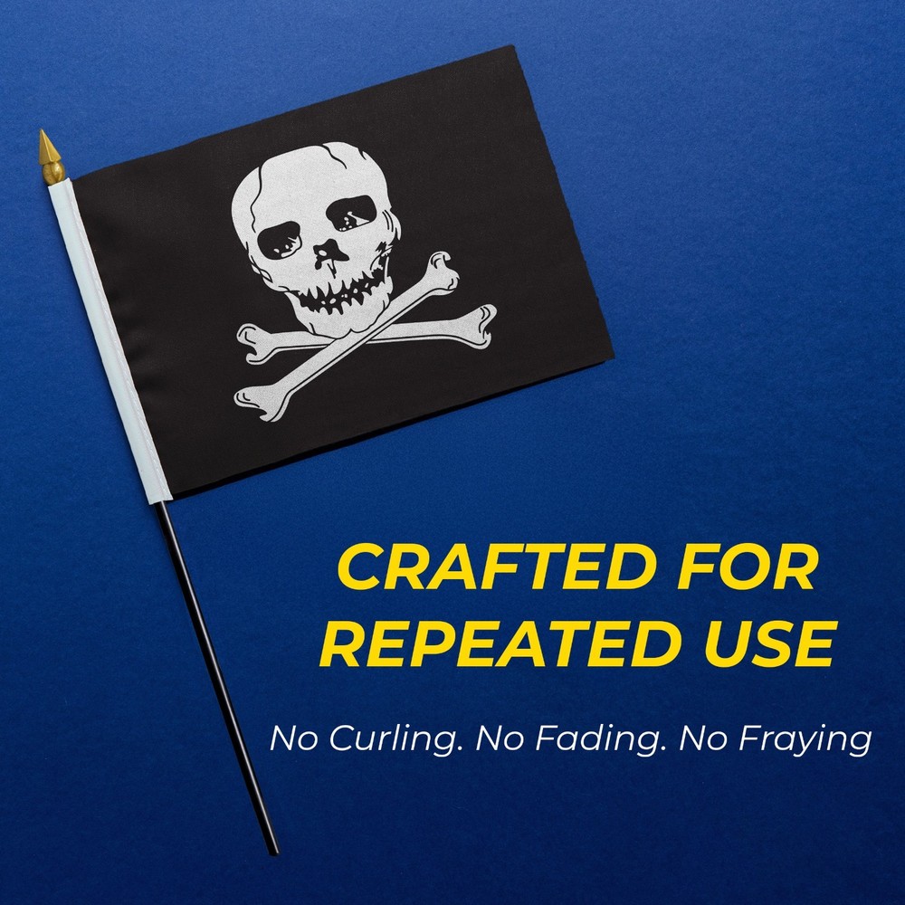 AGAS MFG Jolly Roger Pirate Flag – Multi variation - Durable Flags