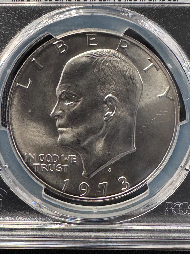 1973 S SILVER EISENHOWER Dollar PCGS MS66 GEM IKE $1 Coin