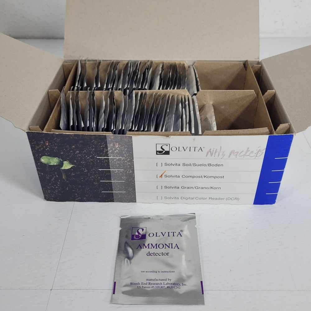 68 PACKETS- Solvita Ammonia Detector Single Packets for Soil Testing Analysis