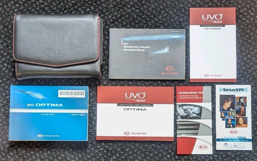 2014 KIA OPTIMA OWNERS MANUAL SET