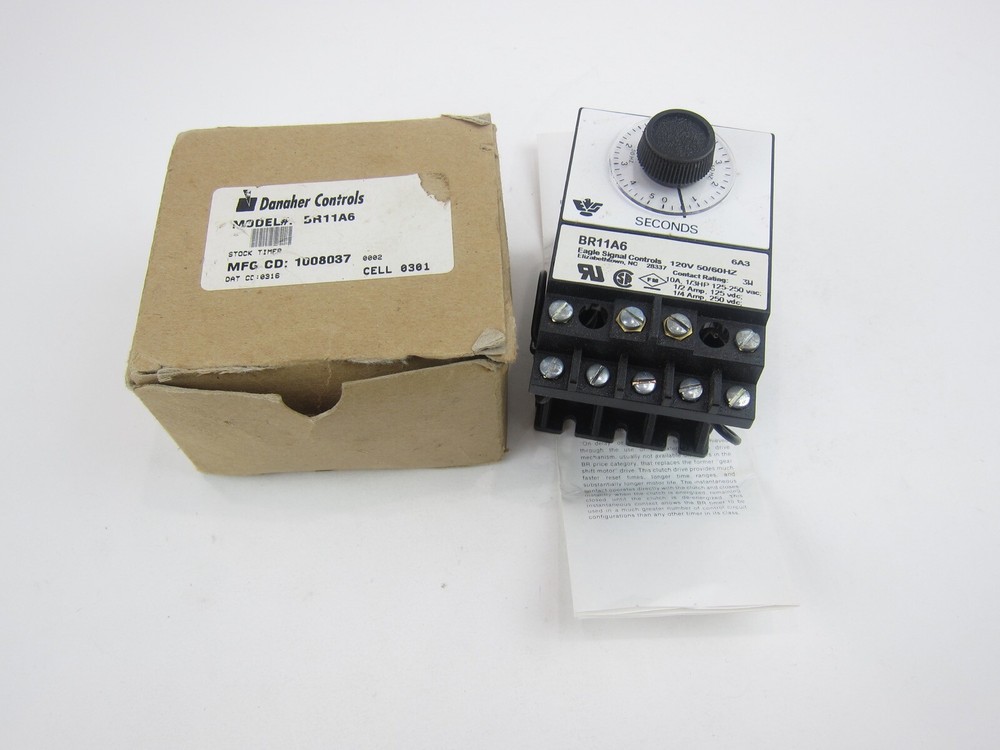 NEW Danaher BR11A6 6A3 Timer Eagle Signal Controls