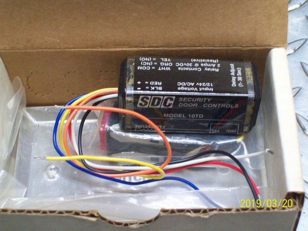 NEW SDC SECURITY DOOR CONTROLS 10TD TIME DELAY RELAY 1-30 SECONDS