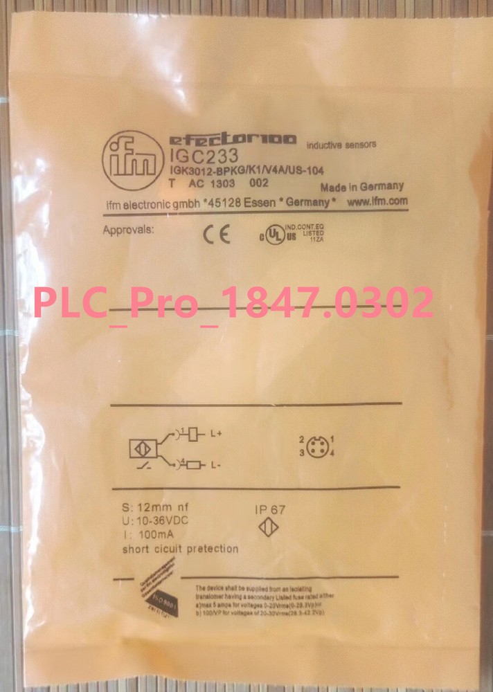 IGC233 1PCS Brand New IFM IGC233 Sensor&Proximity Switch  Fast delivery