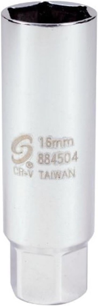 Precision 16mm 3/8'' Drive Spark Plug Socket - Durable CR-MO, Lifetime