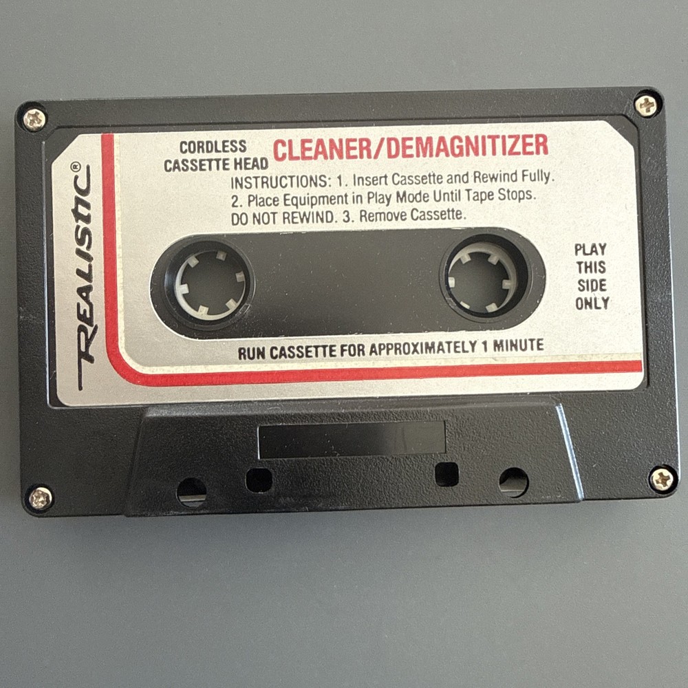 Realistic Cordless- Cassette Head Cleaner -