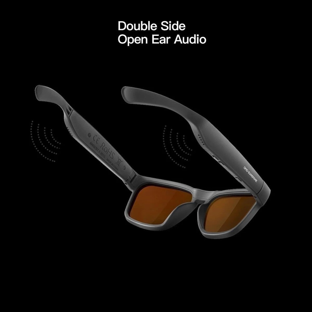 OhO Smart Glasses,Polarized Sunglasses with Bluetooth Speaker,Athletic/Outdoo...