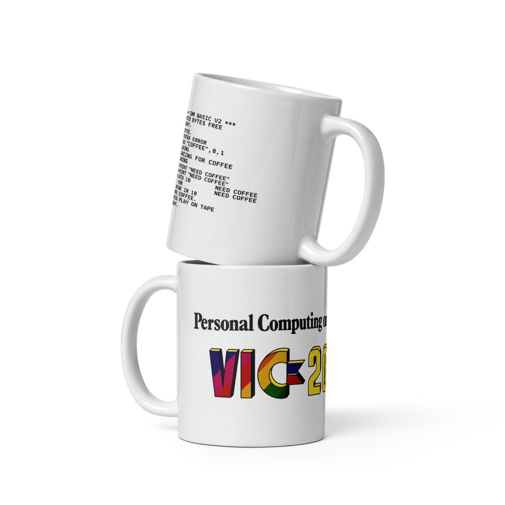 Commodore VIC-20 Inspired "Need Coffee" Retro Mug | 11oz