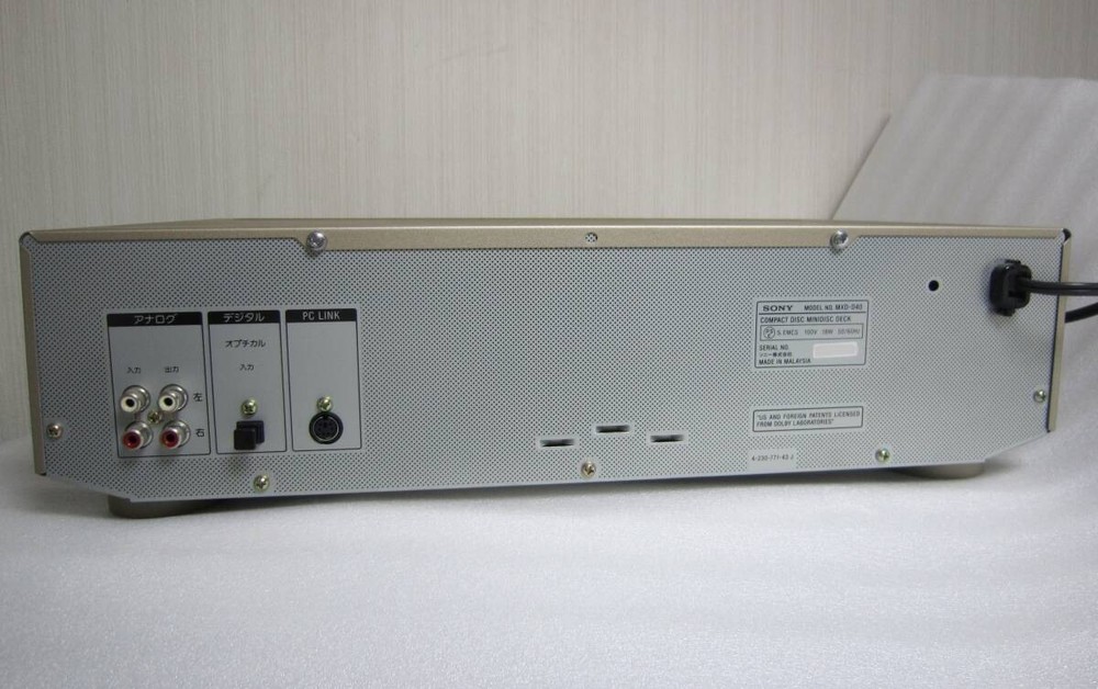 SONY MXD-D40 CD/MD Deck Main Unit Only MDLP PC Link MD Recorder