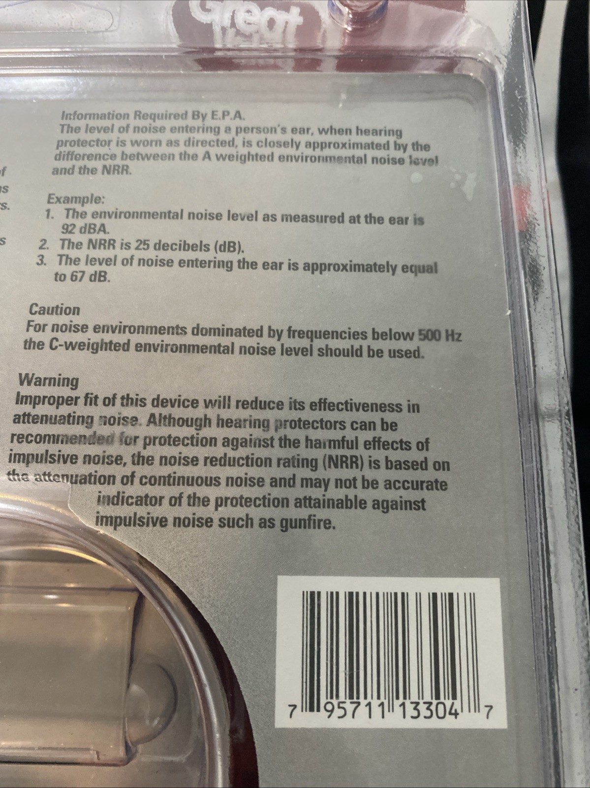 GENUINE STIHL HEARING PROTECTION part no. 0000-886-0402