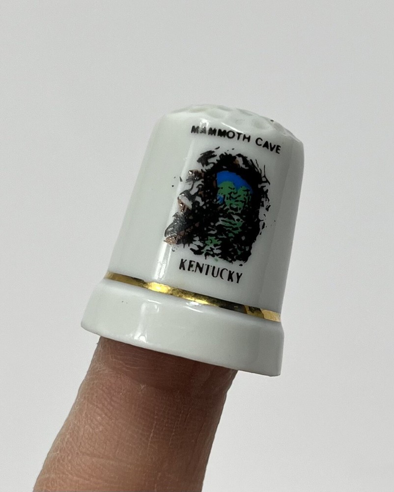 Mammoth Cave Porcelain Thimble Kentucky