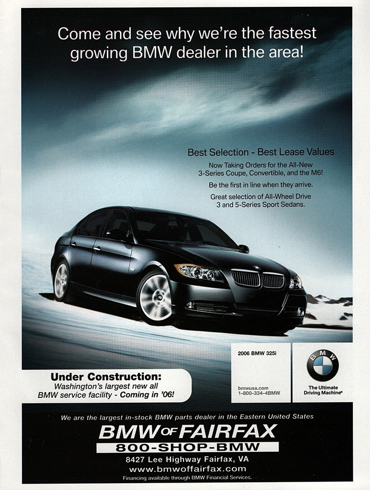 2006 BMW 325i E46 Original Color Ad