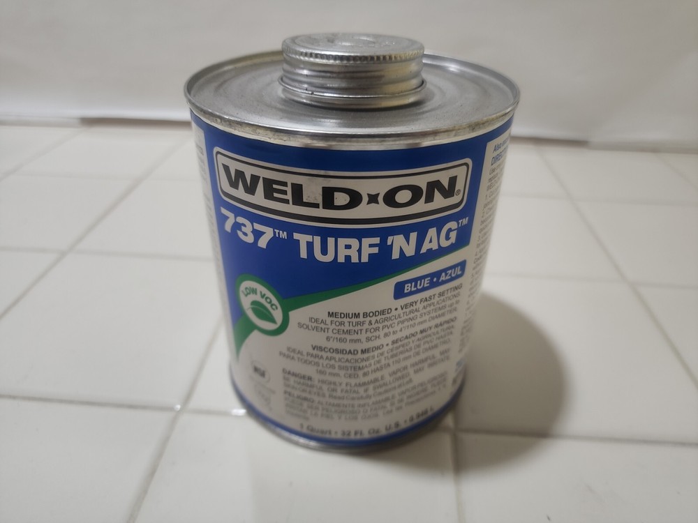 Weld-On 737 Turf N AG Blue Medium Bodied Quart Fast Setting 19089