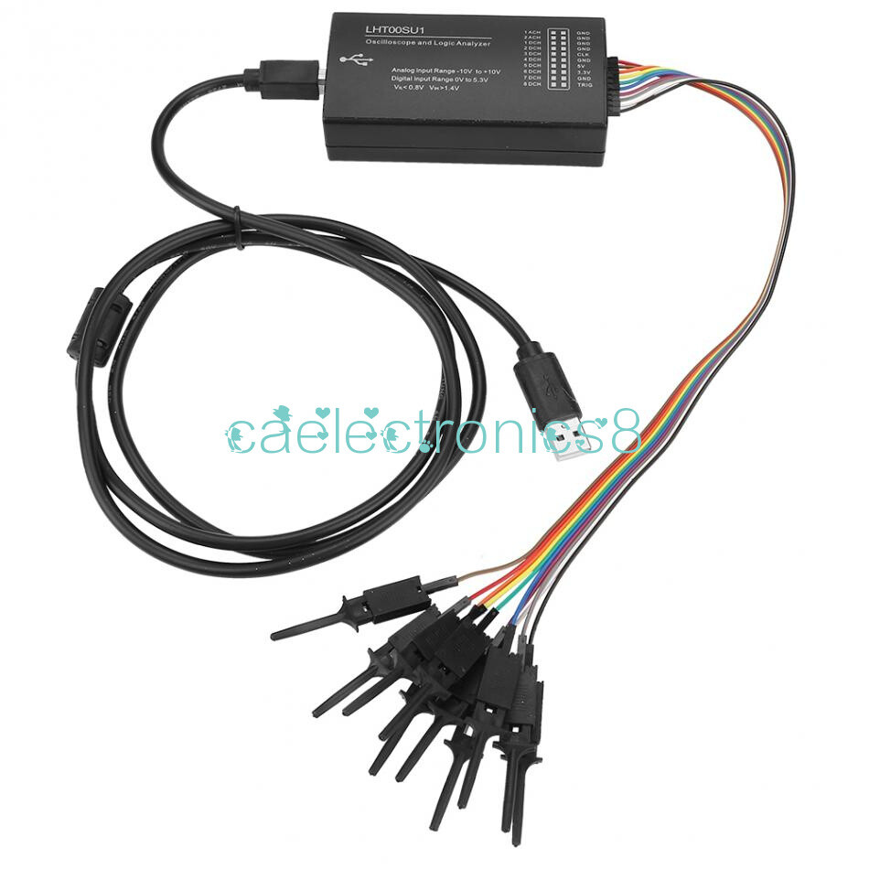 LHT00SU1 Logic Analyzer Virtual Oscilloscope I2C IIC SPI CAN Uart 2 channel