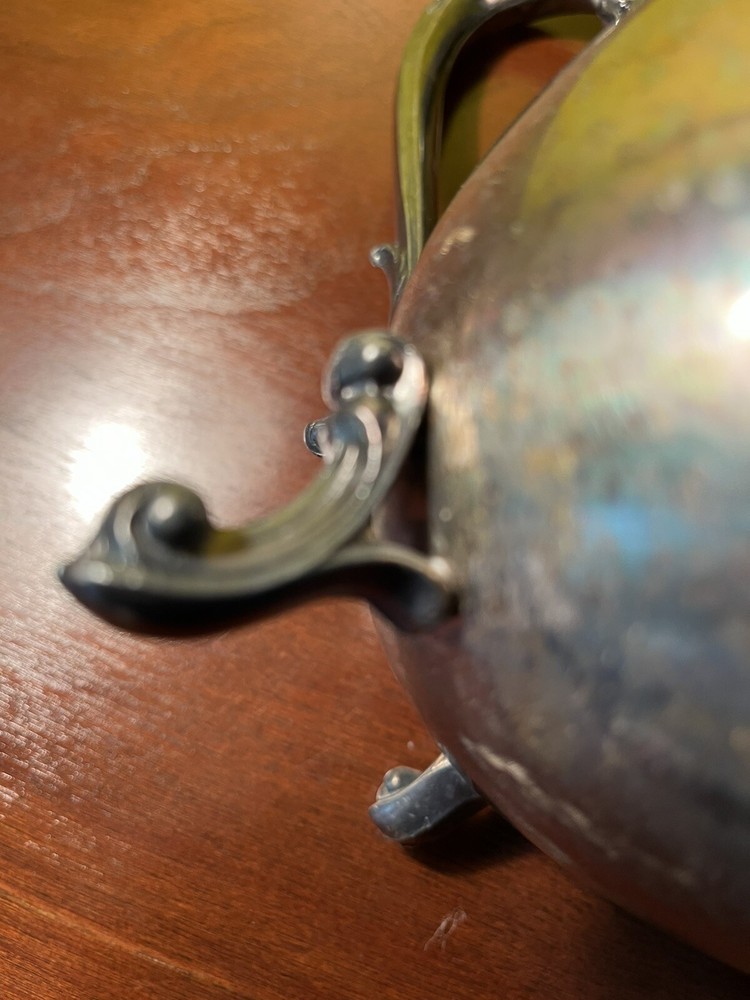 vintage silver soldered pitcher 9” tall