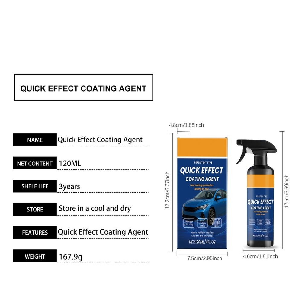 2026 New Car Coating Spray,3 in1 Multi-functional Quick Effect Coating Agent US