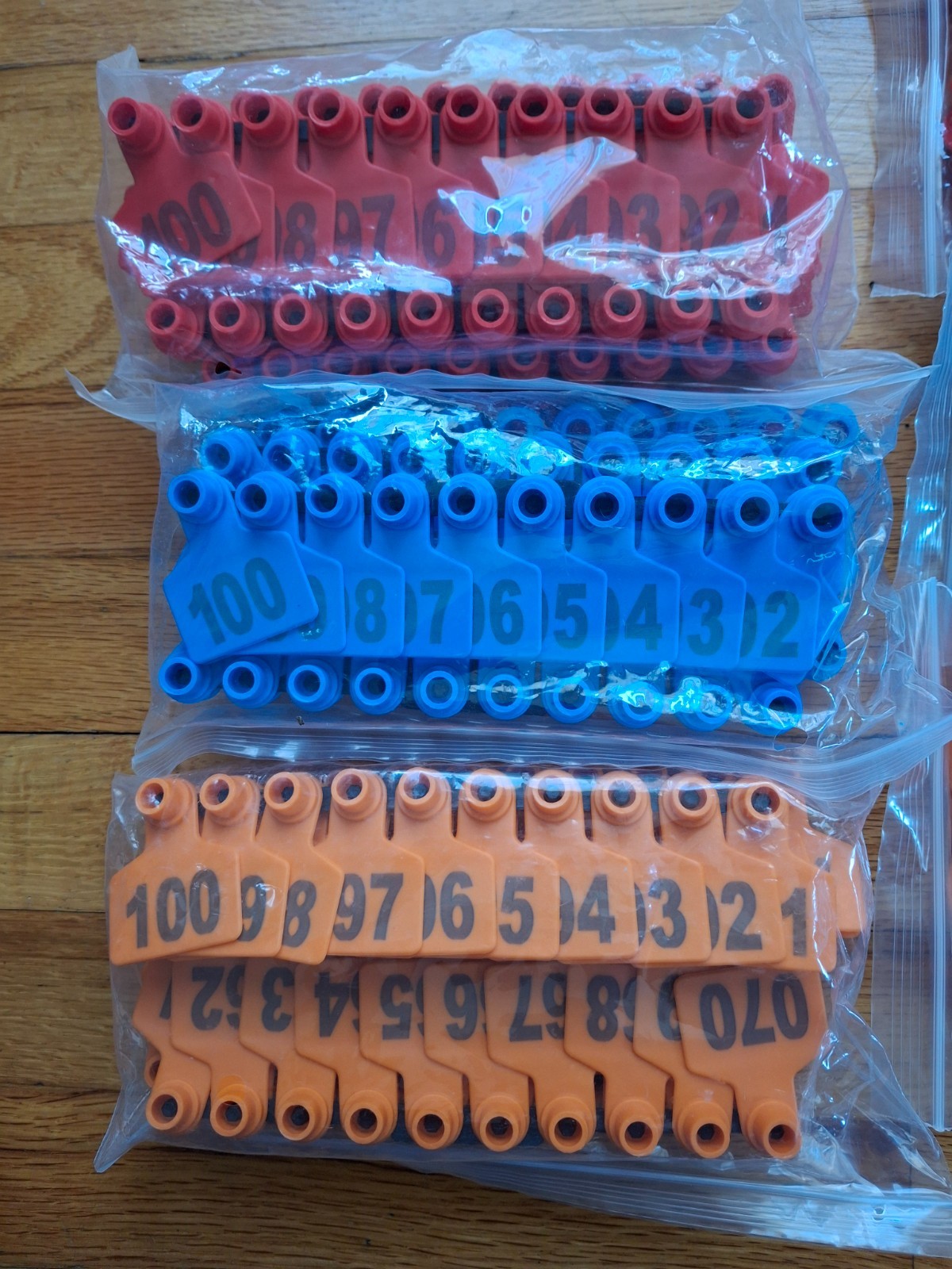 300PCS Livestock Ear Tags TPU for Goat Animal Cattle Sheep Pig Dog Deer Farm