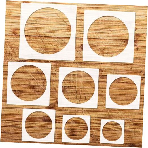 8PCS Large Circle Stencil, Large to Small Different Sizes Circle Templates for