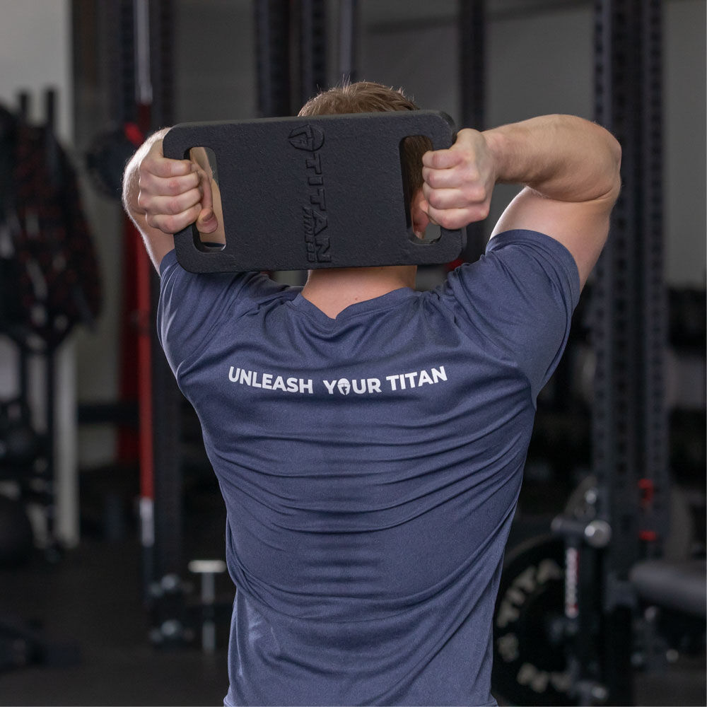 Titan Fitness 45 LB Cast Iron Ruck Weight Plate, Backpack Weight Training