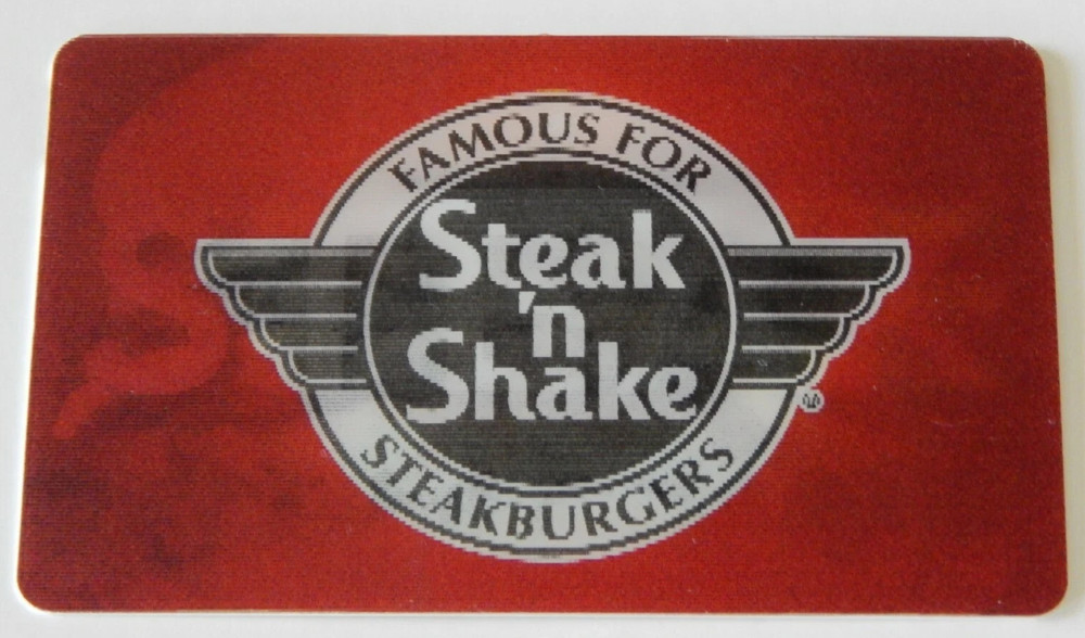 Steak N Shake Cool 3D 3 image Gift Card NO $ VALUE