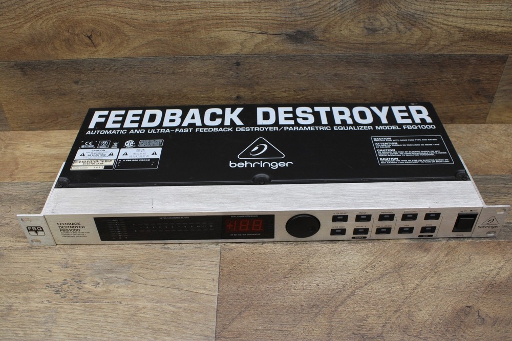 Behringer Automatic Feedback Destroyer Preametric EQ FBQ1000