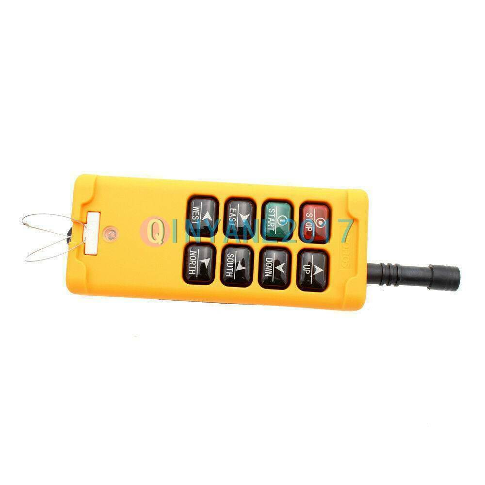 Industrial Wireless Crane Switch Hoist Remote Control 2 Tansmitters 8 Channels