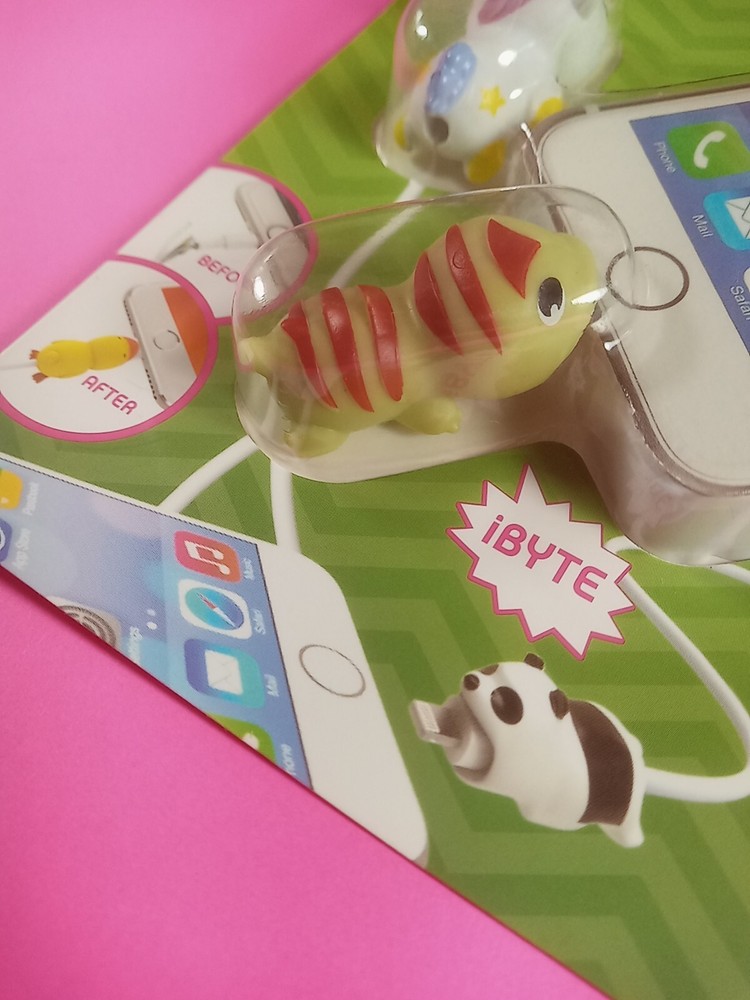 New Tzumi Cord Bytes Silicone Unicorn + Lizard Fitting Cable Protectors🔥