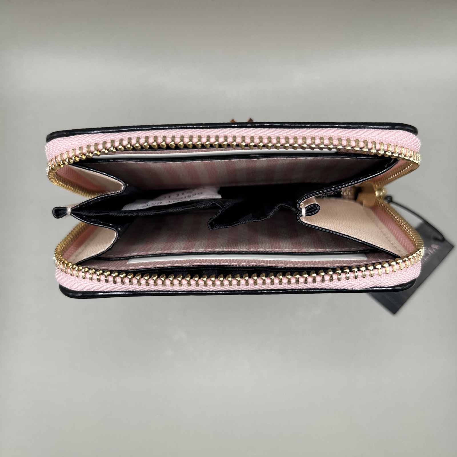 Victoria’s Secret Small Wallet With Zip Heritage Stripe NEW WITH TAG