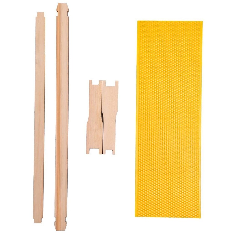 Medium Super Beehive Frames with Wax Foundations 10 Pack Honey Bee Frames New