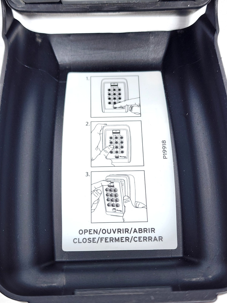 Master Lock - Lock Box Push Button Combination P19918-Instructions included
