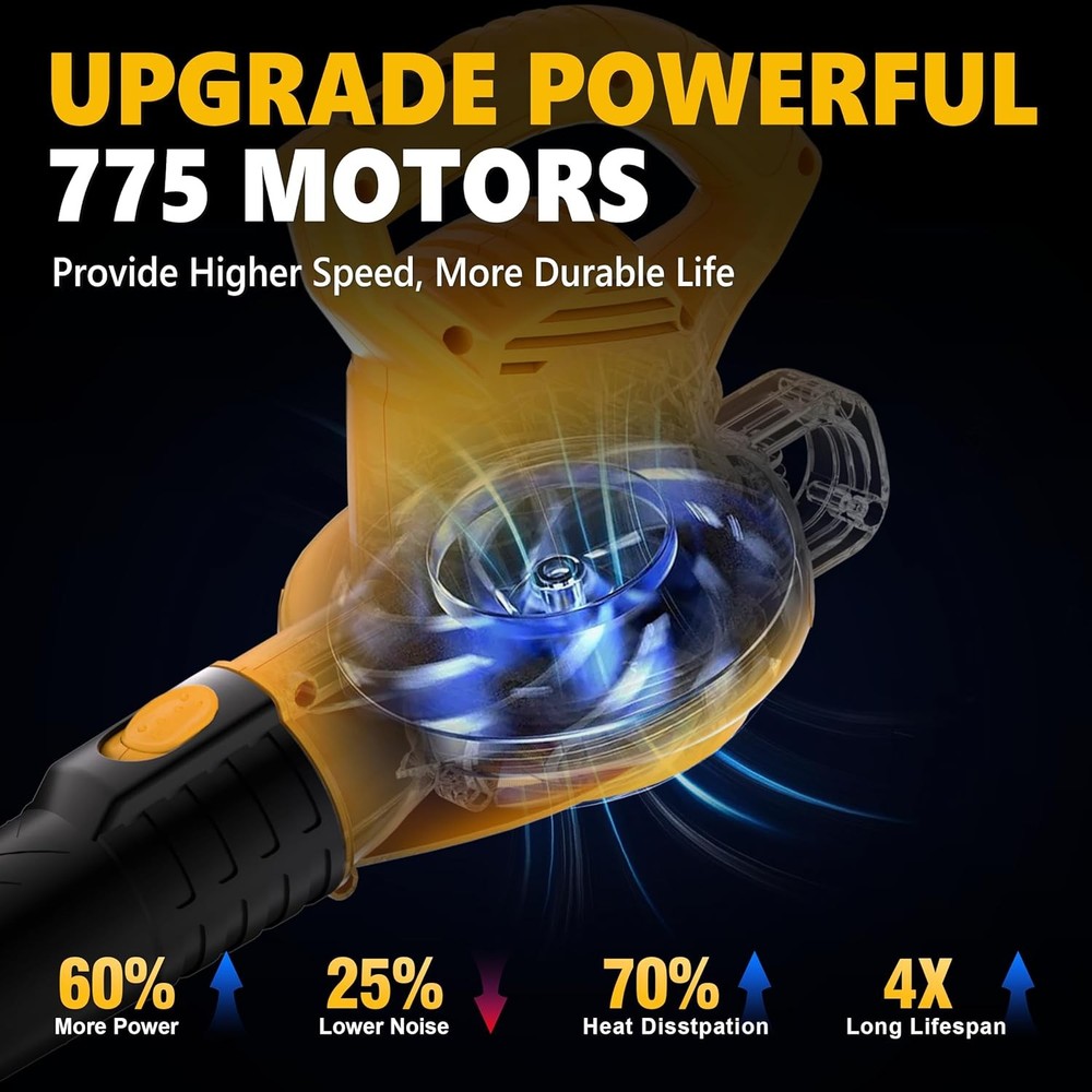 Electric Leaf Blower,7AMP Lawn Blower,130MPH Mini Leaf Blower Lightweight