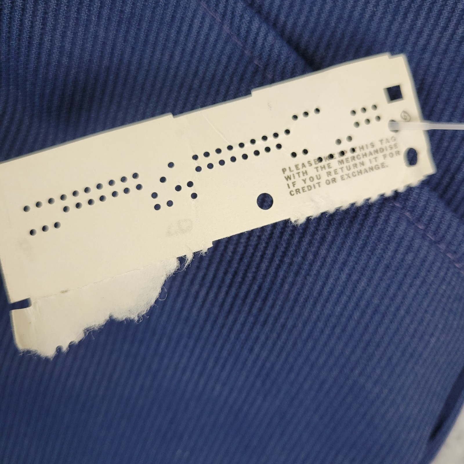 Mr Wrangler Knit Flare pants 34x30 navy blue stripe Dacron polyester 1971 USA