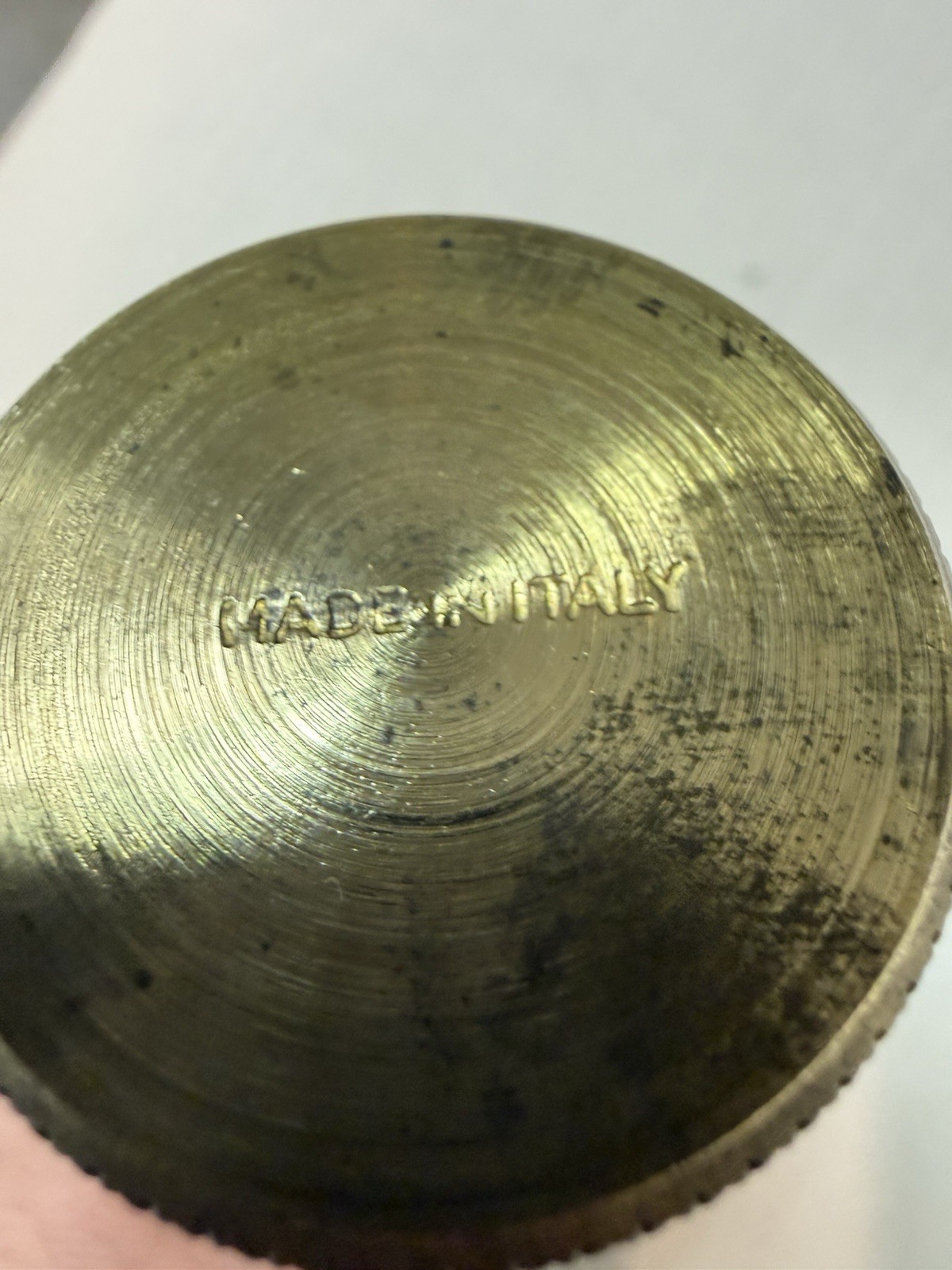 VINTAGE CVA BLACK POWDER FLASK DISPENSER FOR MUZZEL LOADER MADE IN ITALY