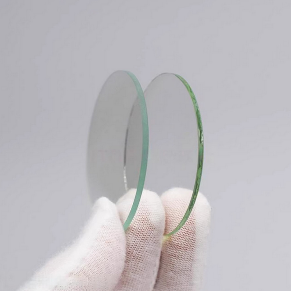 Circular ITO conductive glass, 1.1mm Thick , 7-10 ohm/s