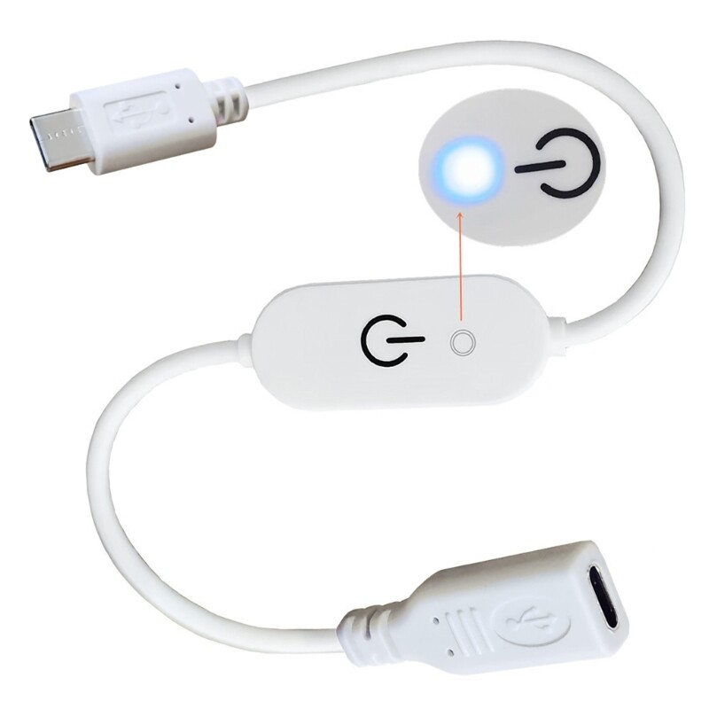 Type C Touch Dimmer Switches Controller with Blue Indicator Light for Lighting