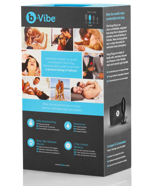 B VIBE SNUG PLUG 3 WEIGHTED ANAL BUTT PLUG
