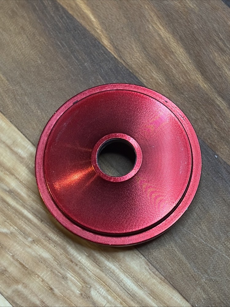 Chris King NoThreadSet Threadless Headset Top Cap 1" Vintage Red Stem