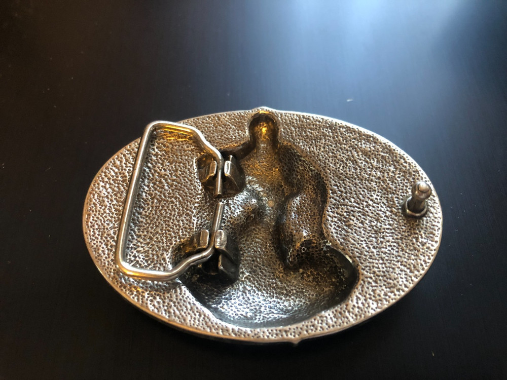 THE DEVIL COMES SMILING BELT BUCKLE