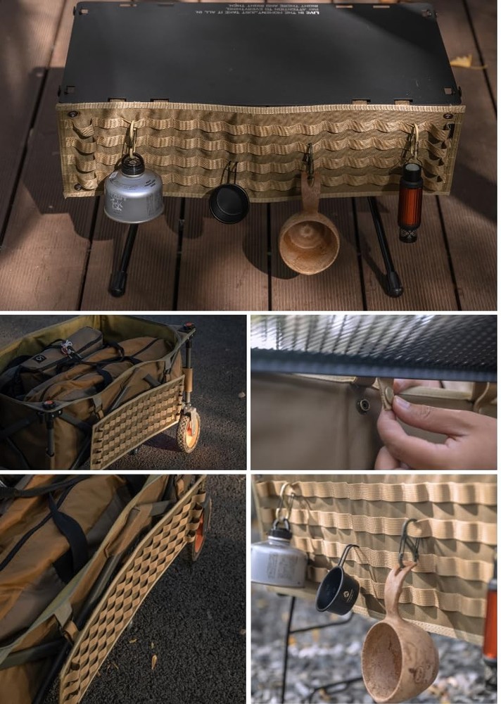 MOLLE Panel Sheet for Camp Table Field Rack Loop Tactical BG-589