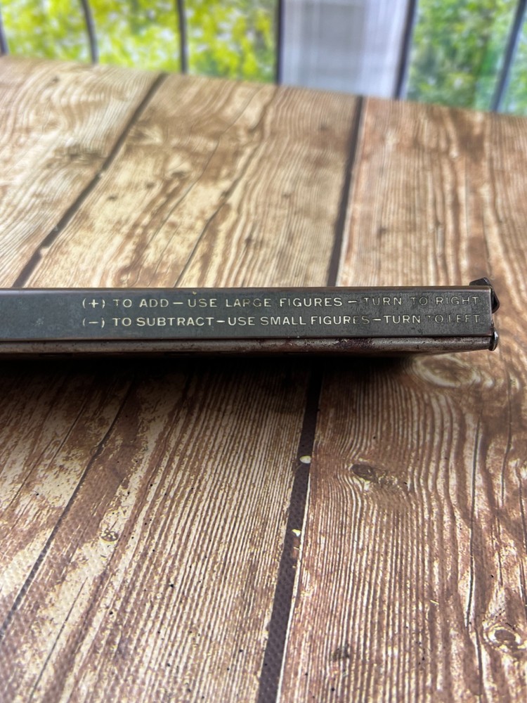 Vintage Addometer Adding Machine Calculator & Stylus Pen Co Chicago