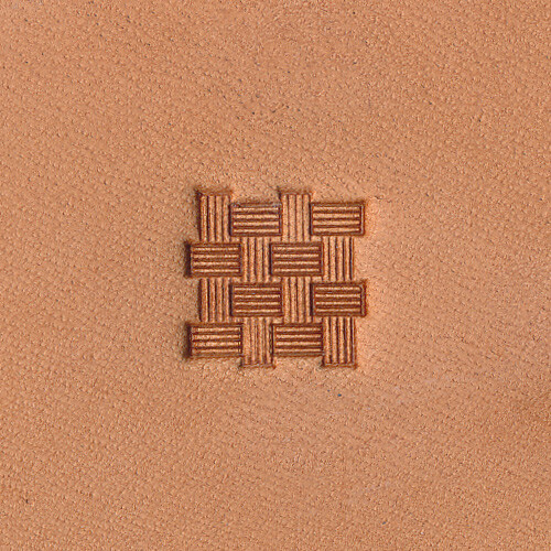 Basketweave Lined-Classic K146 Leather Stamp