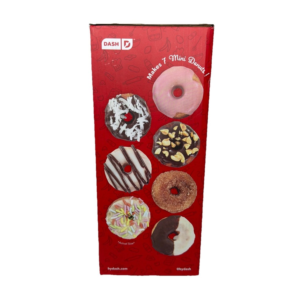 Dash Express Mini Donut Maker Mint Aqua 7 Donuts Nonstick Electric