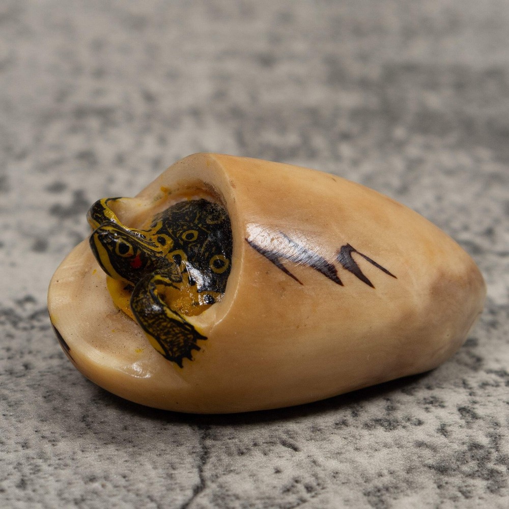 Tortise And Egg Turtle Tagua Carving