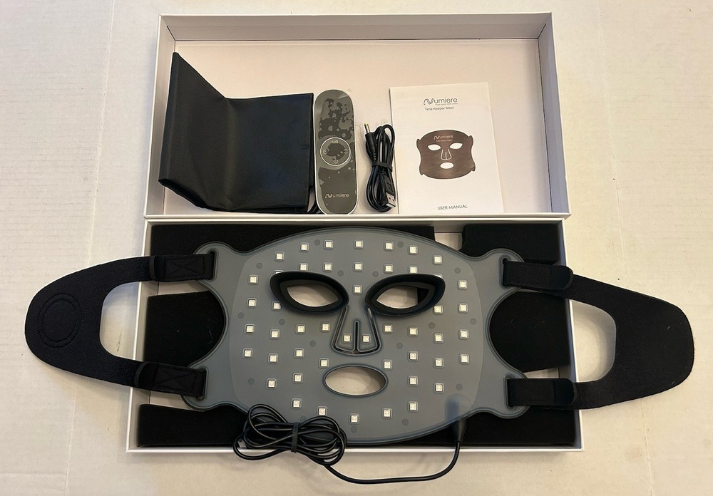 Numiere Time Keeper LED Therapy Face Mask With Red/Blue/NIR Light Therapies