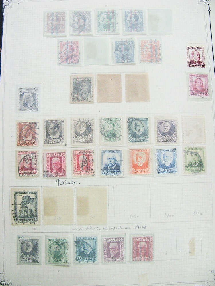 Spain Stamp Collection Mint And Used