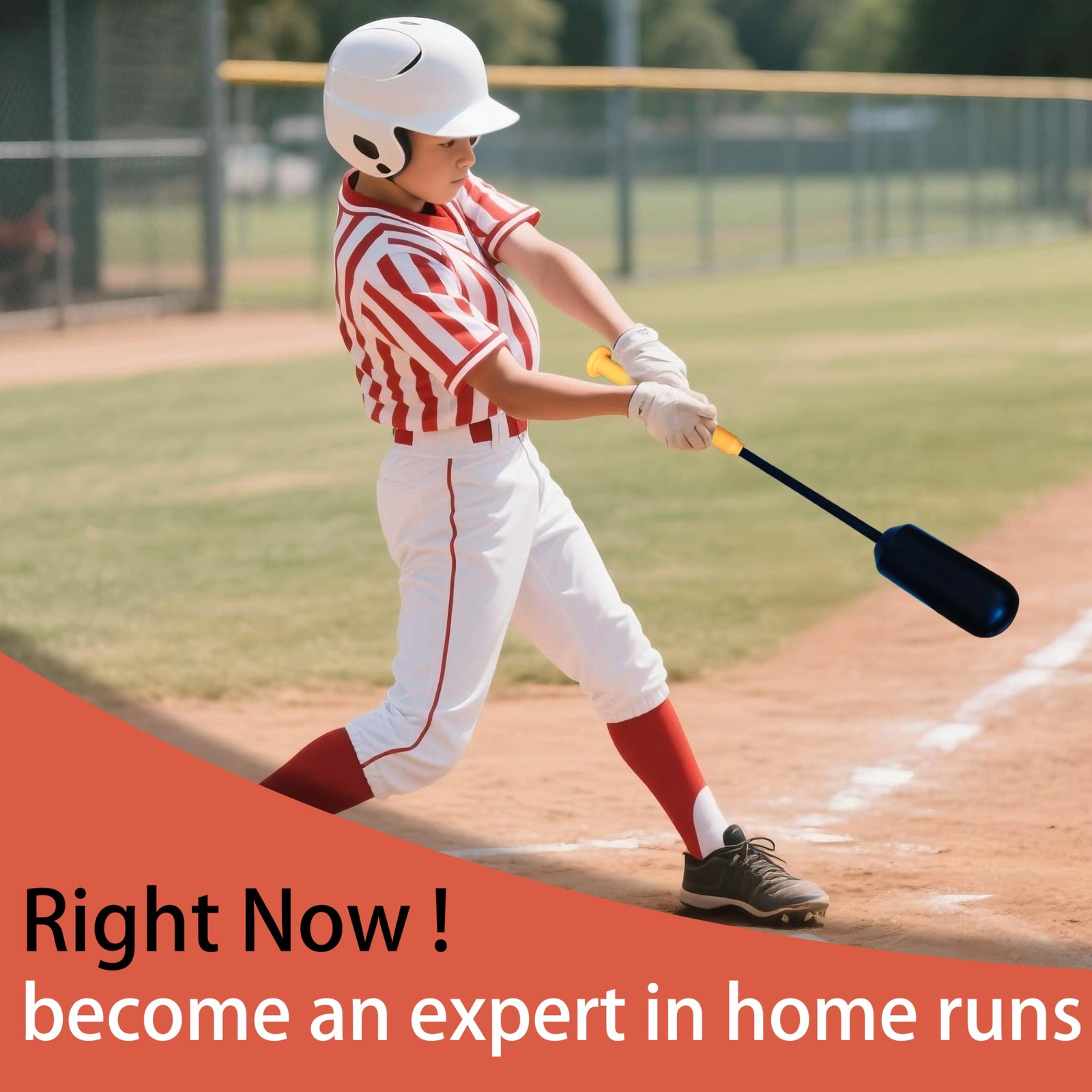 Tiluobat The Yellow Baseball Rope Swing Training bat Comes with 12 Training B...